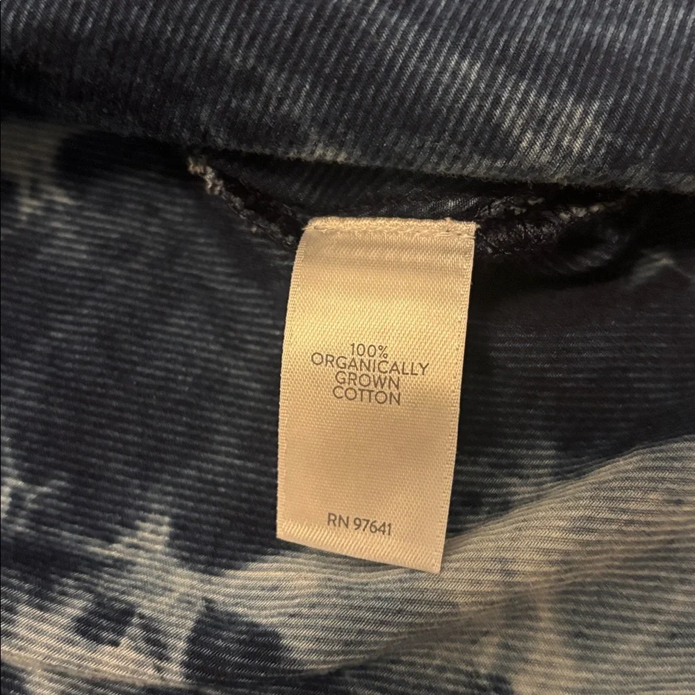 PureJill blue tie dye 100% organic cotton tunic top SZ L oversized casual boho - Picture 4 of 12